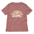 The Awesome Meter Women's V-Neck Tee