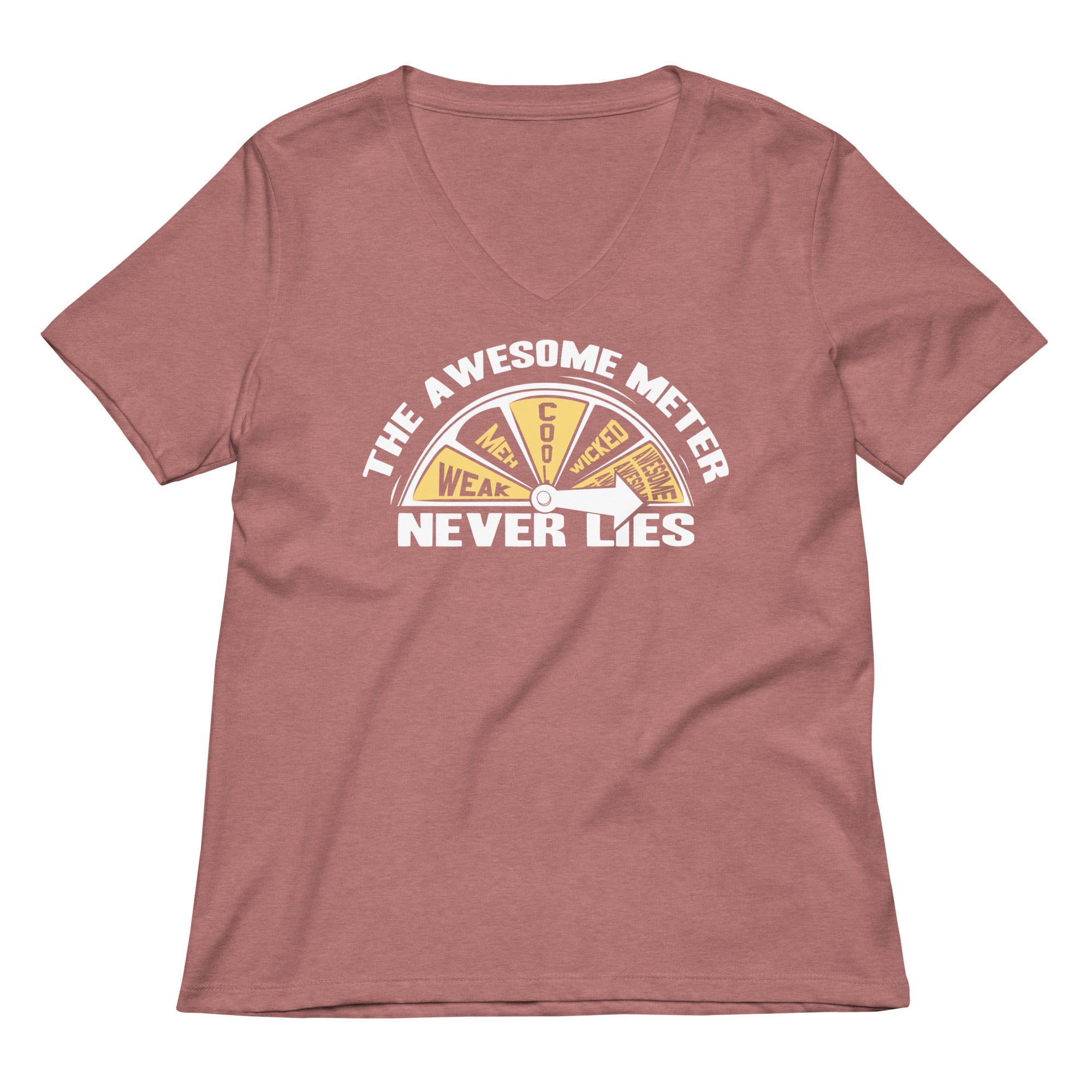 The Awesome Meter Women's V-Neck Tee