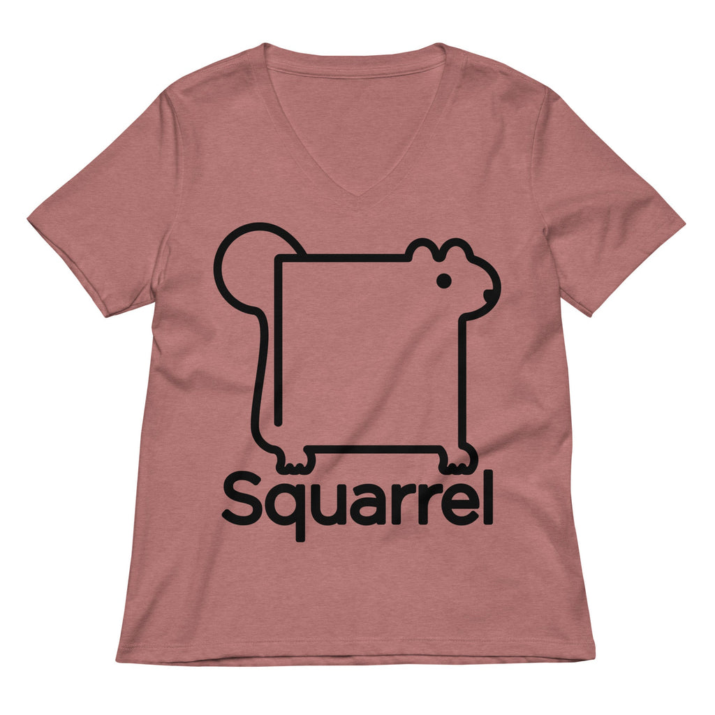 Squarrel Women's V-Neck Tee