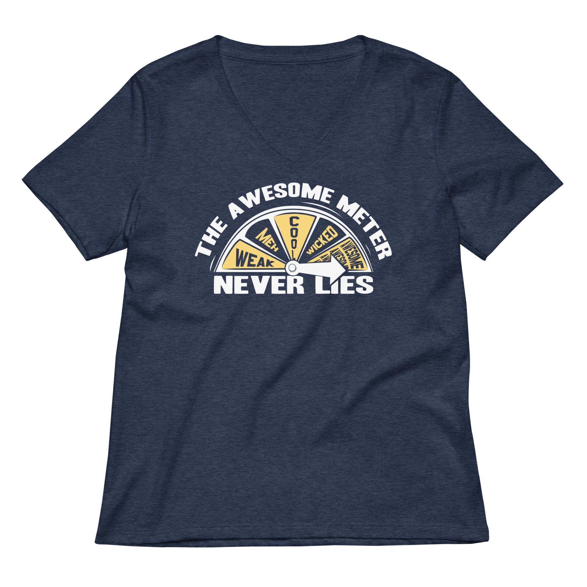 The Awesome Meter Women's V-Neck Tee