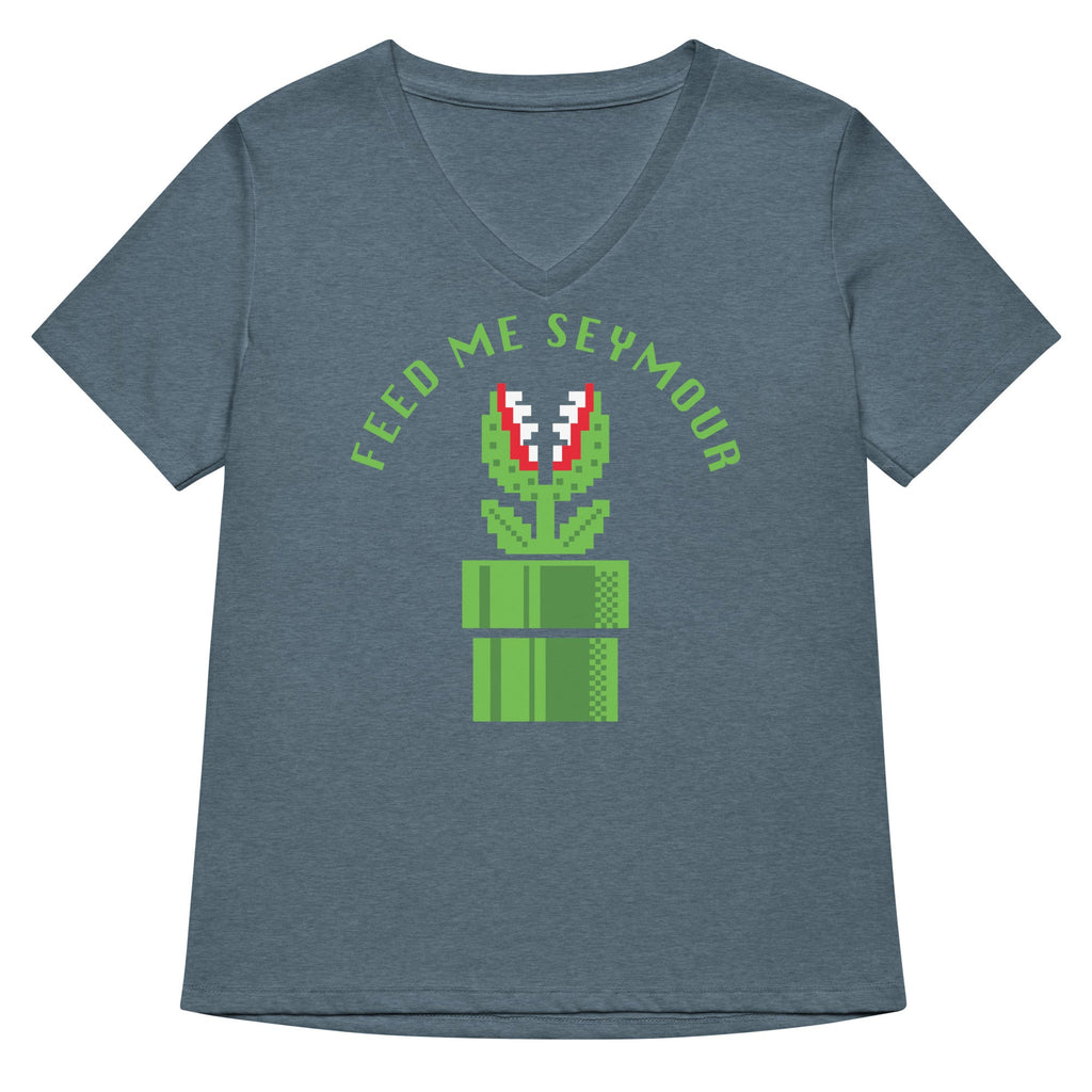 Feed Me Seymour Women's V-Neck Tee