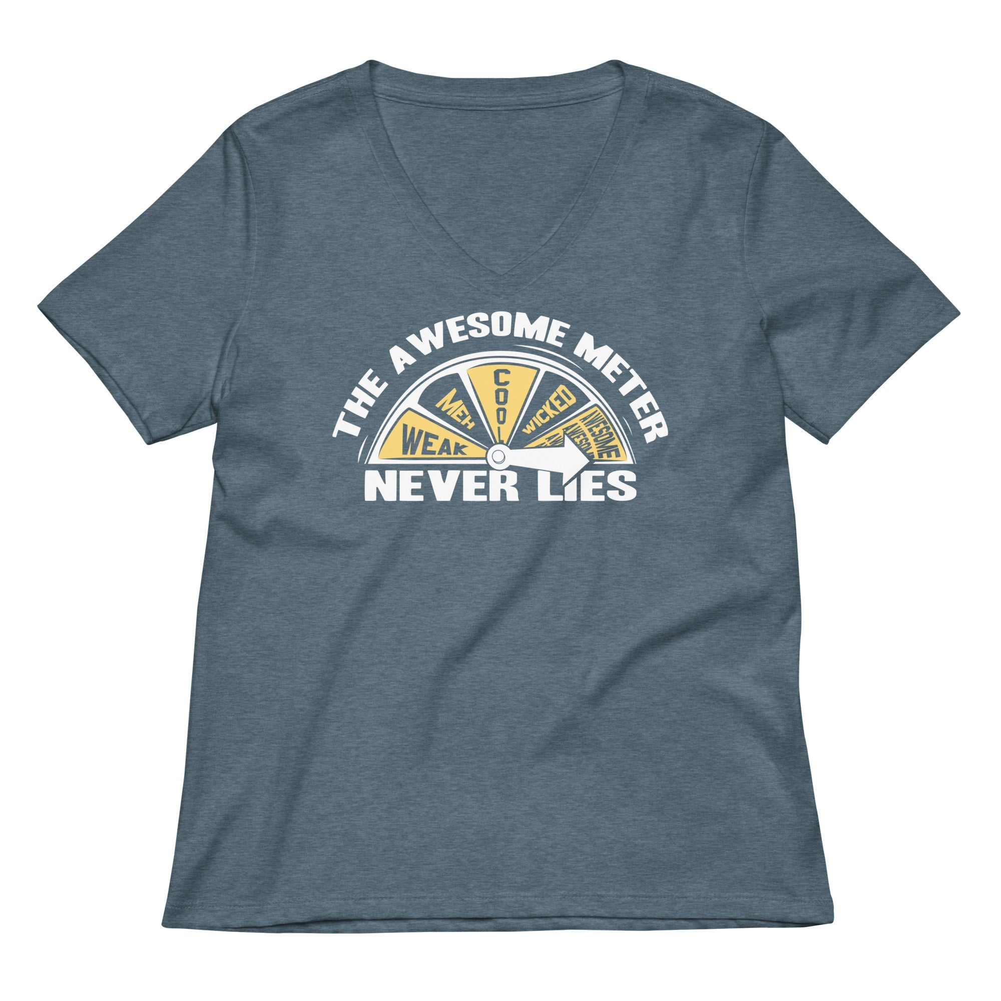 The Awesome Meter Women's V-Neck Tee
