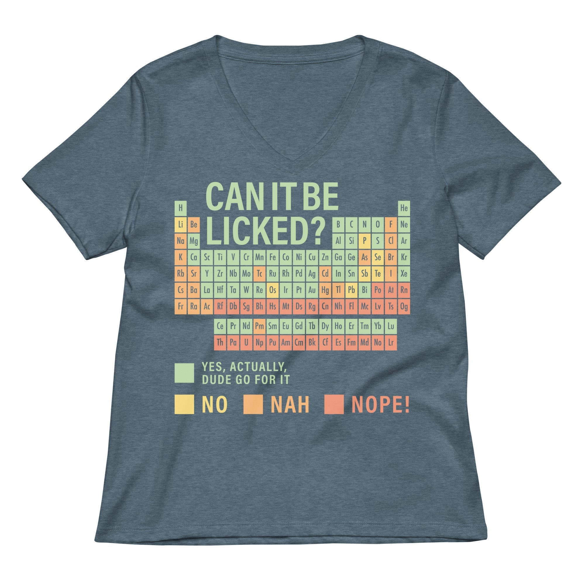 Can It Be Licked? Women's V-Neck Tee