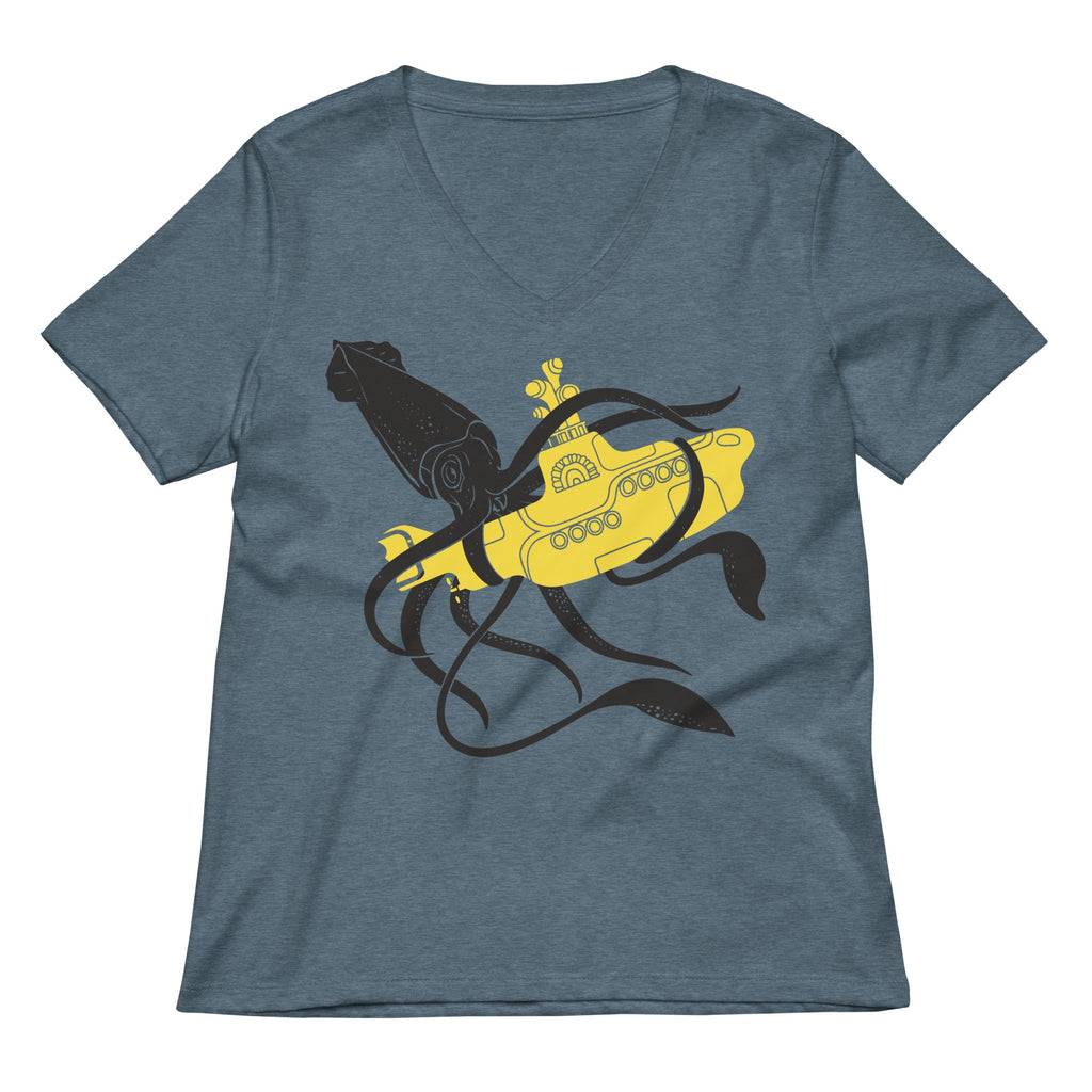 Squid Sub Battle Women's V-Neck Tee