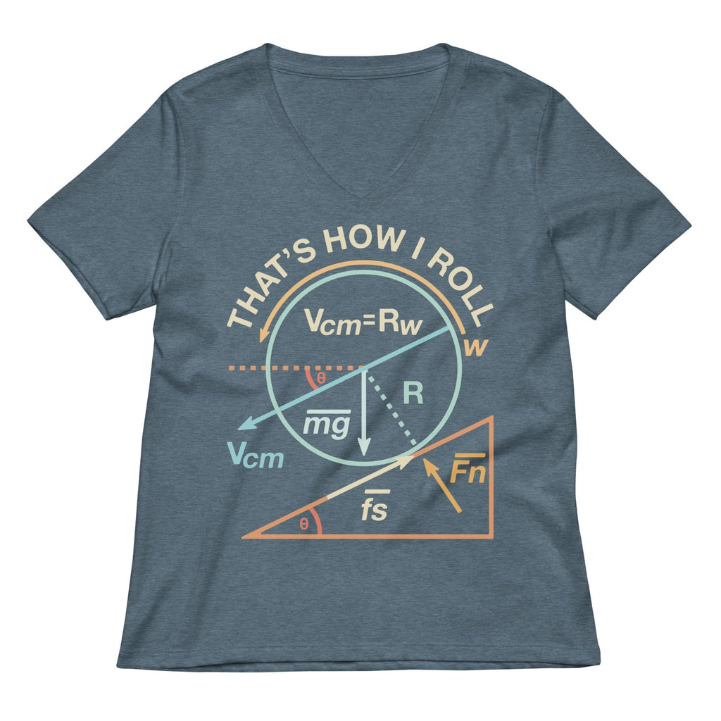 That's How I Roll Women's V-Neck Tee