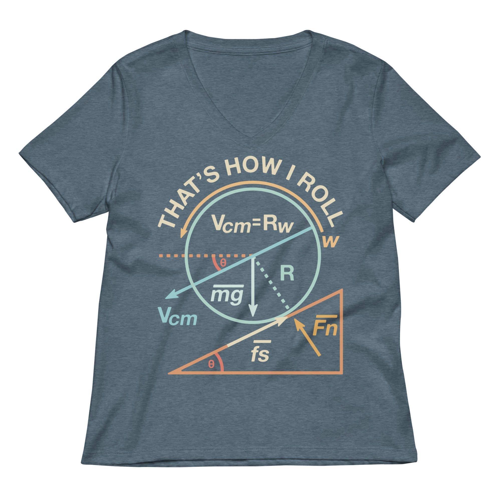 That's How I Roll Women's V-Neck Tee