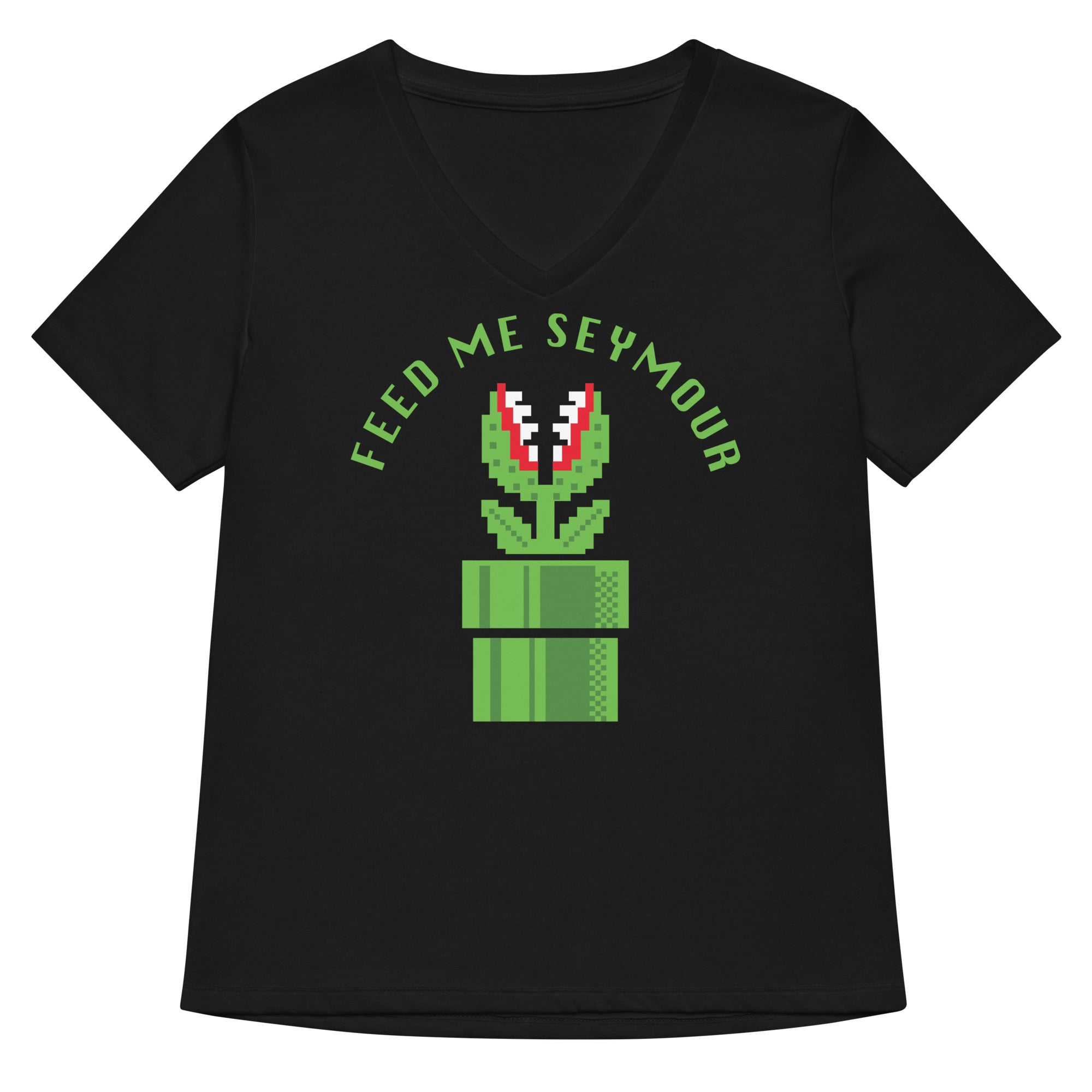 Feed Me Seymour Women's V-Neck Tee