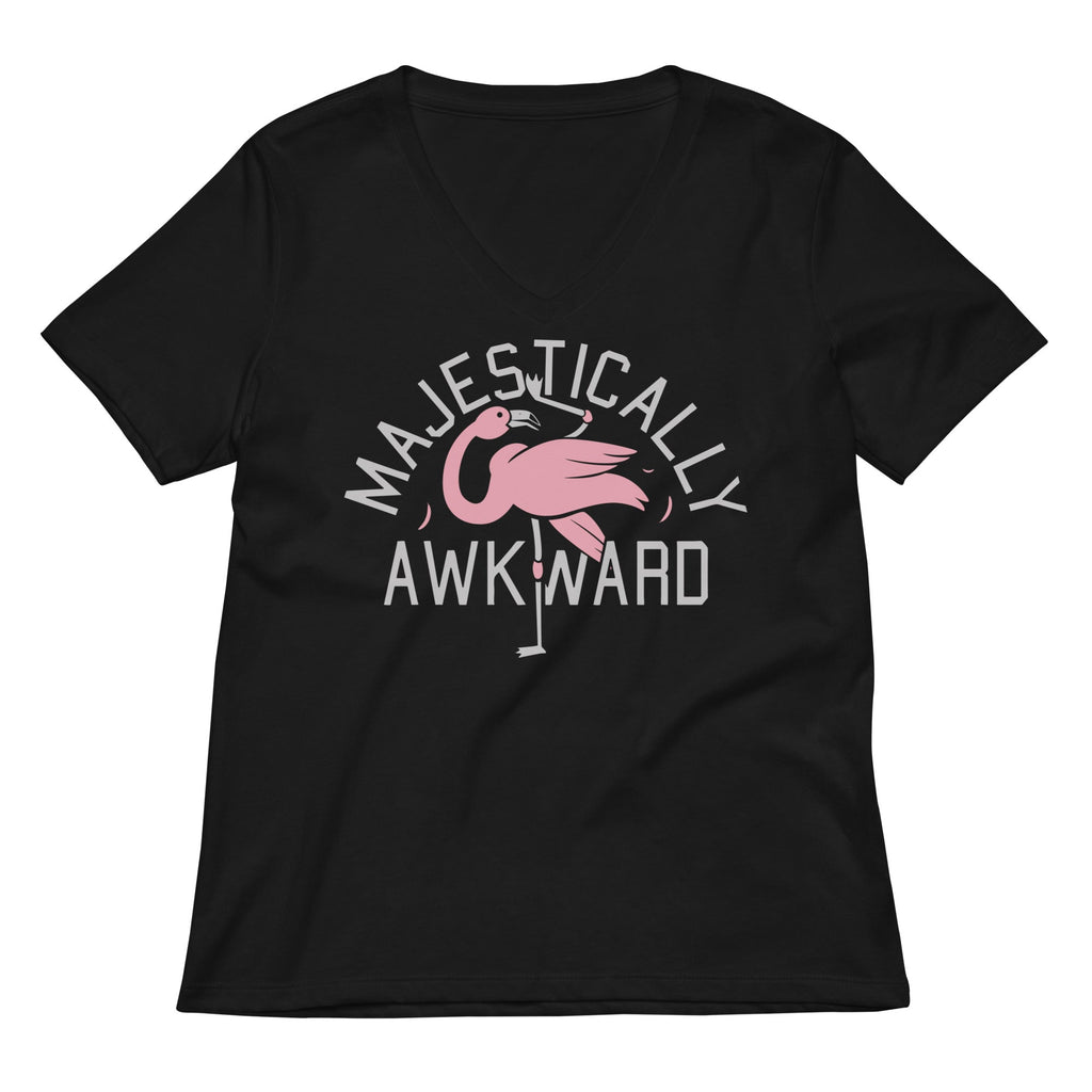 Majestically Awkward Women's V-Neck Tee