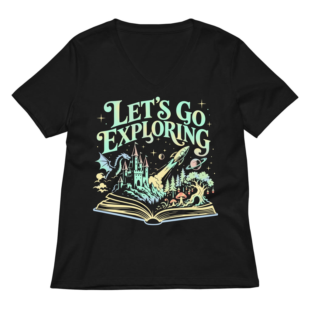 Let's Go Exploring Women's V-Neck Tee