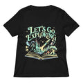 Let's Go Exploring Women's V-Neck Tee