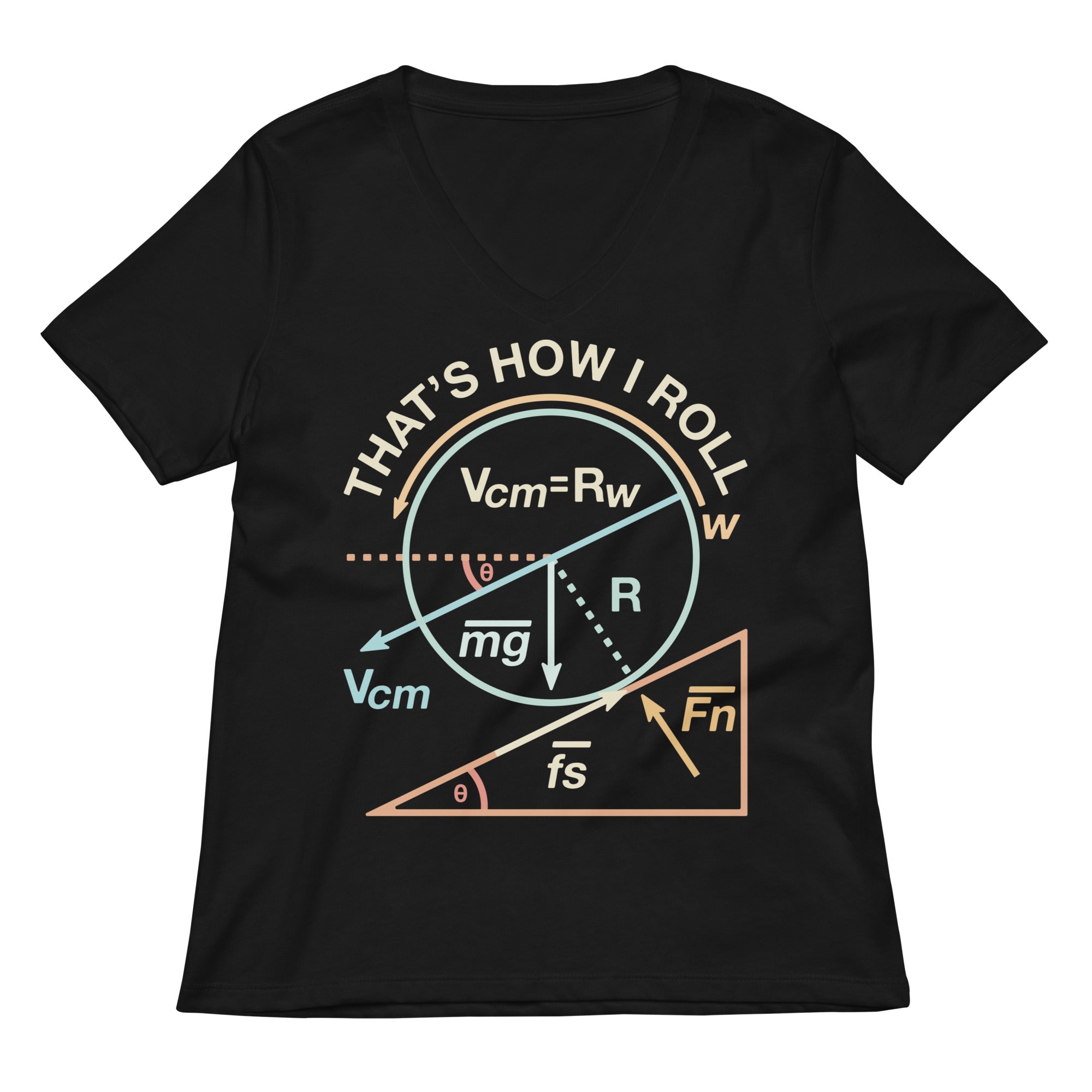 That's How I Roll Women's V-Neck Tee