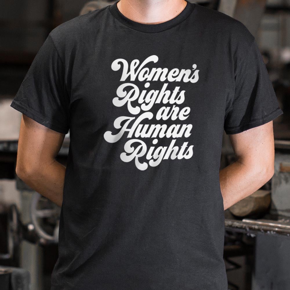 Women's Rights Are Human Rights Retro Script Design