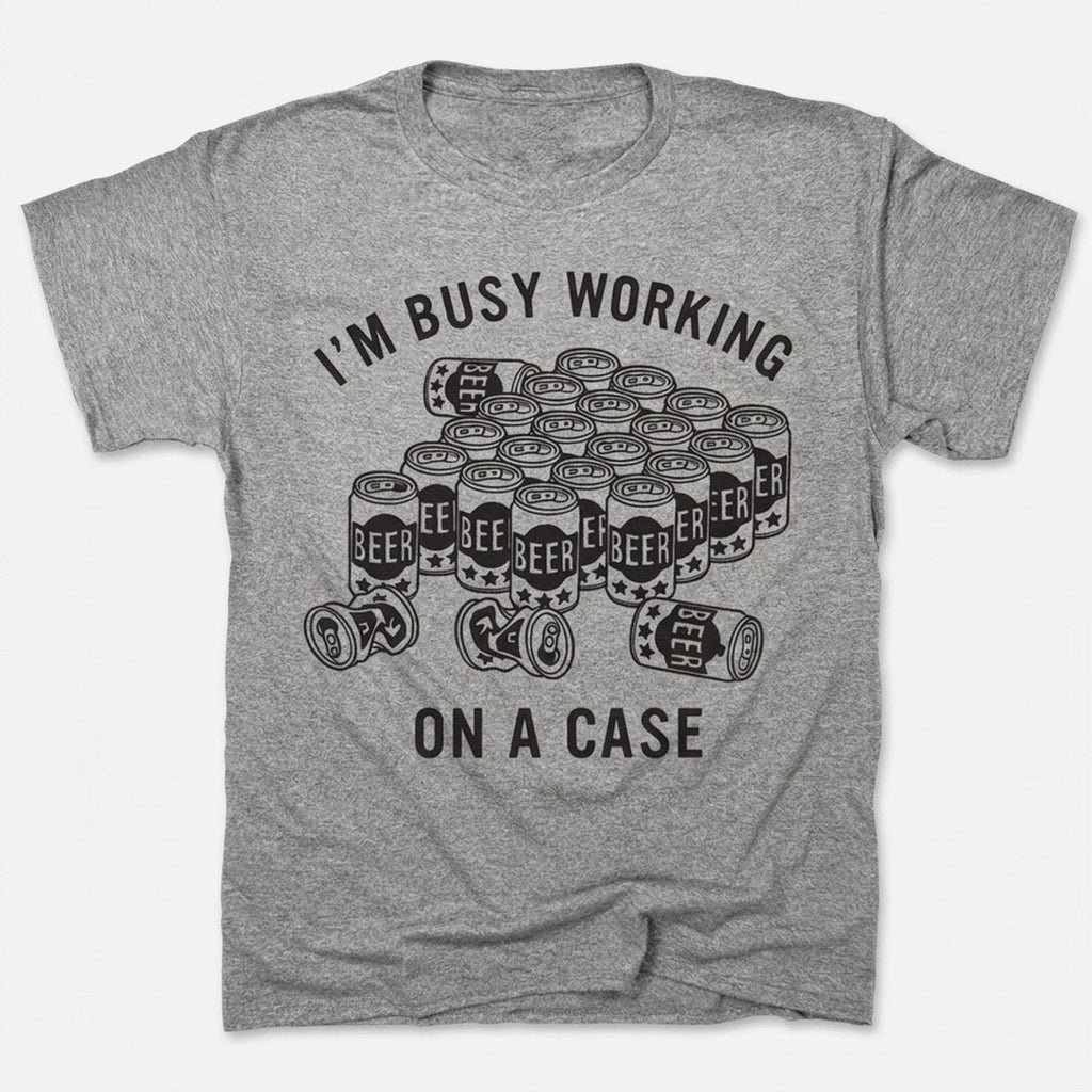 Working On A Case Beer Can Detective Pun
