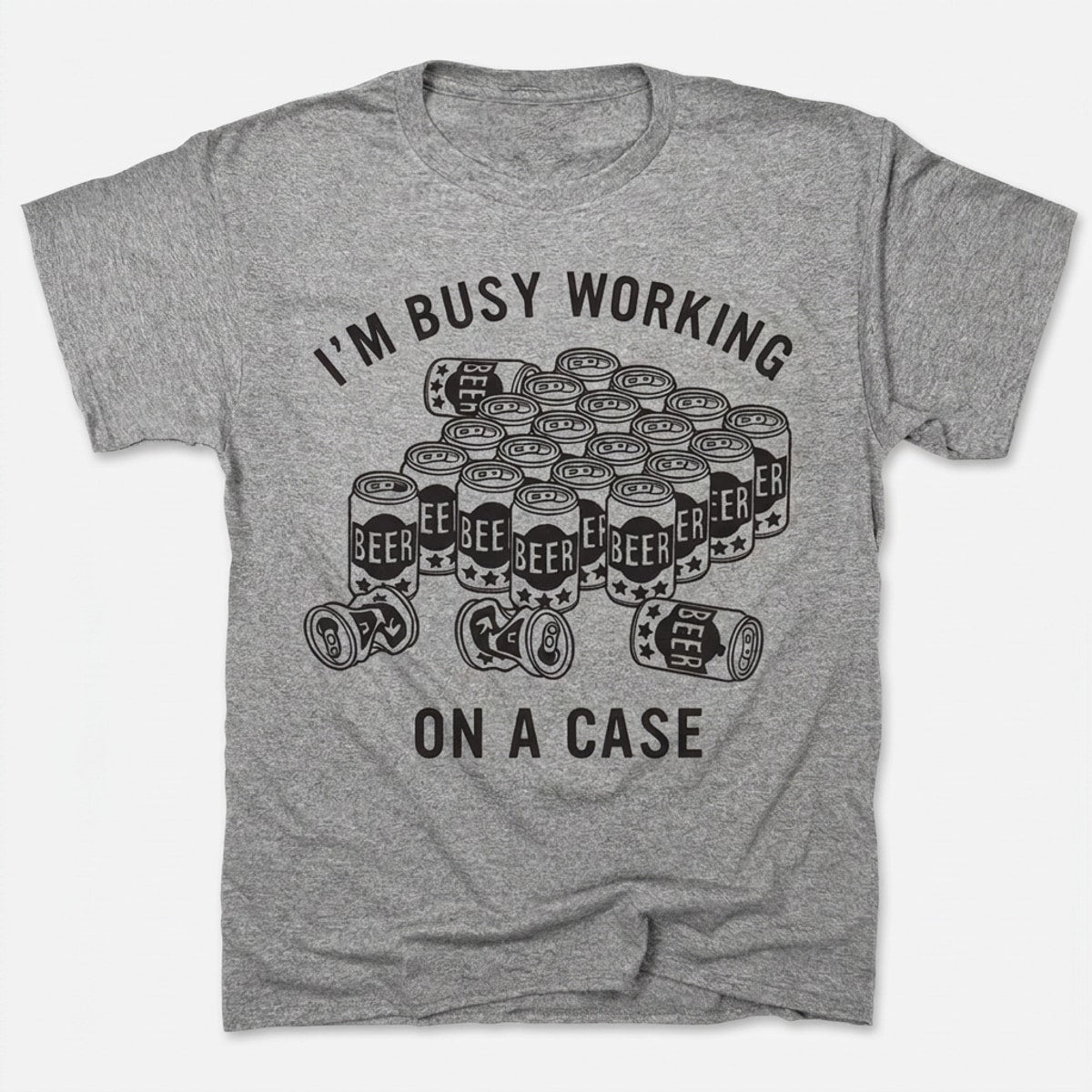 Working On A Case Beer Can Detective Pun