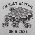 Working On A Case Beer Can Detective Pun