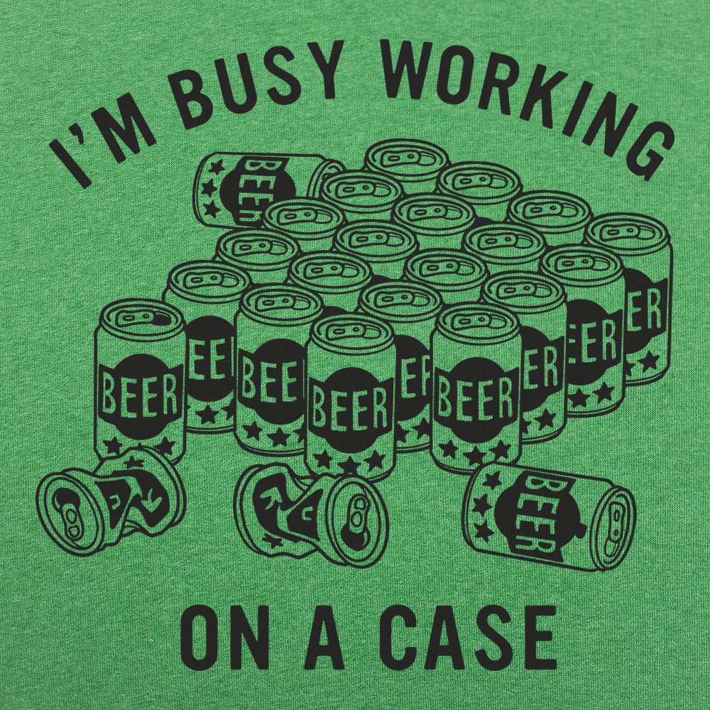 Working On A Case Beer Can Detective Pun