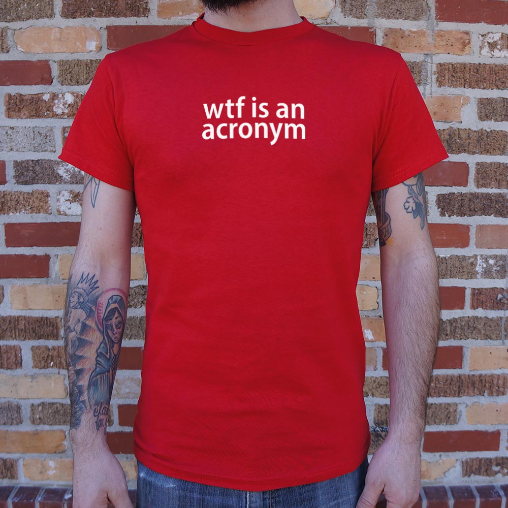 WTF Is An Acronym Funny Typography Wordplay Joke