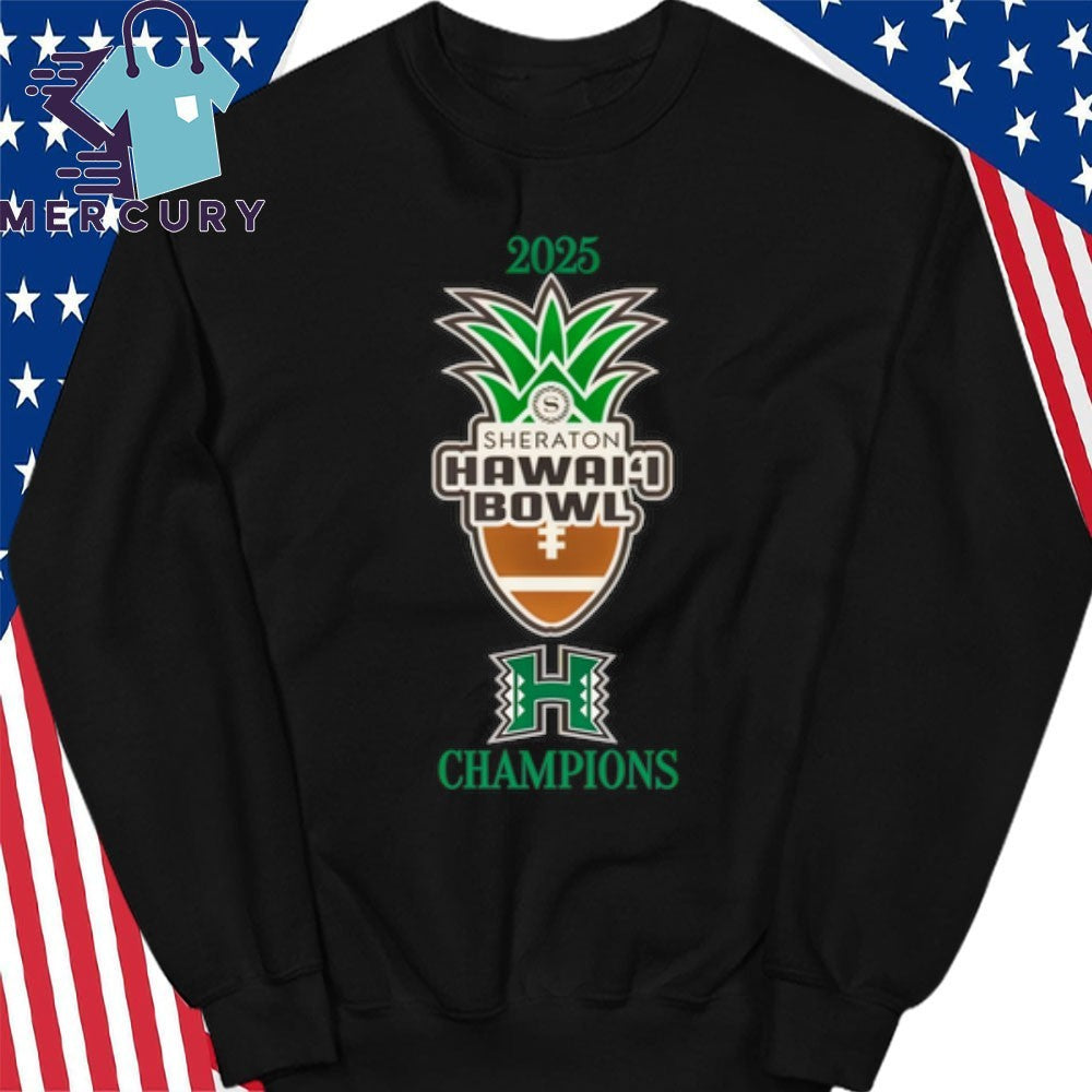Hawaii Rainbow Warriors 2025 Hawai’i Bowl Champions Shirt