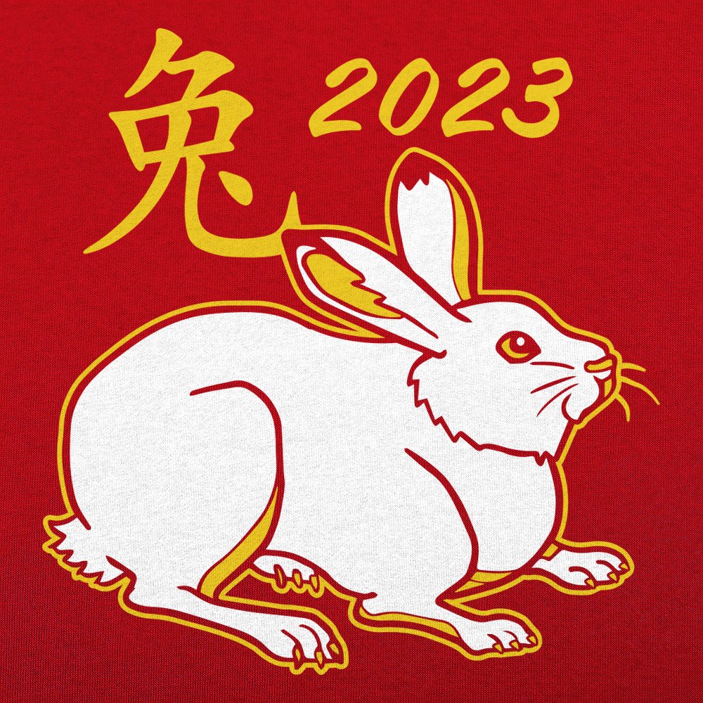 Year of the Rabbit 2023 Chinese Zodiac Bunny