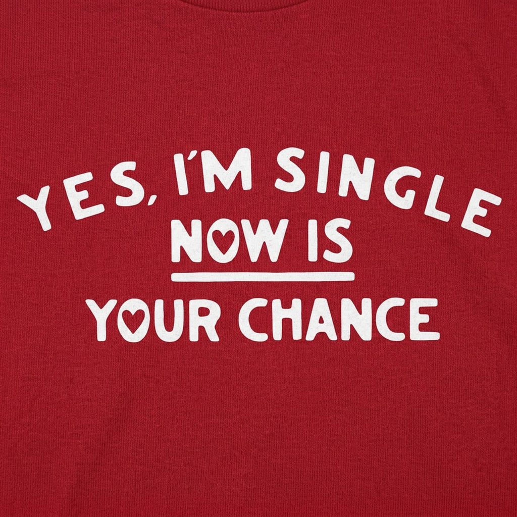 Yes I'm Single Now Is Your Chance Dating Quote
