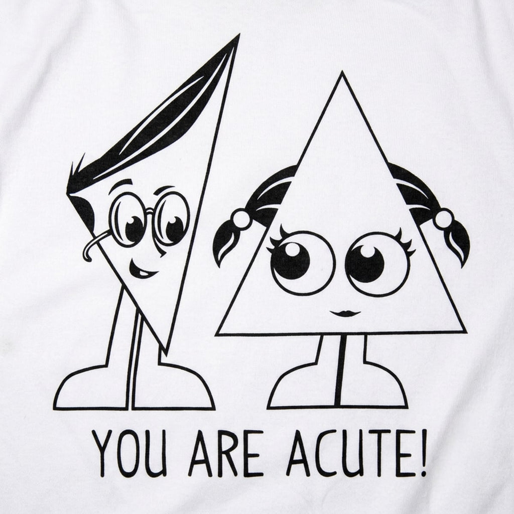 You Are Acute Cartoon Triangle Couple Pun