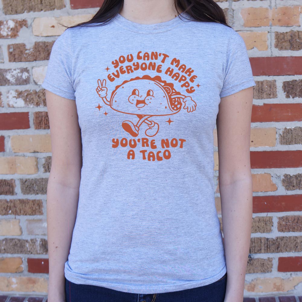 You're Not A Taco Retro Cartoon Taco Character