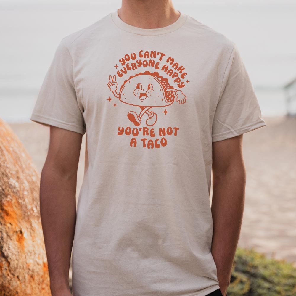You're Not A Taco Retro Cartoon Taco Character