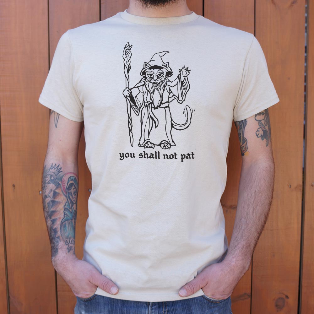 You Shall Not Pat Wizard Cat with Staff
