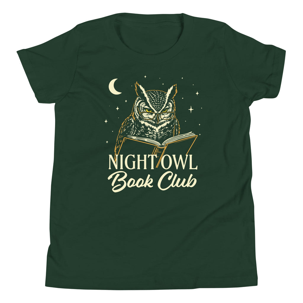 Night Owl Book Club Kid's Youth Tee