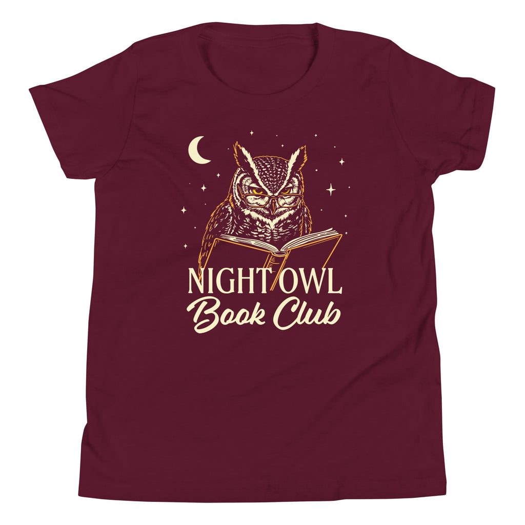 Night Owl Book Club Kid's Youth Tee