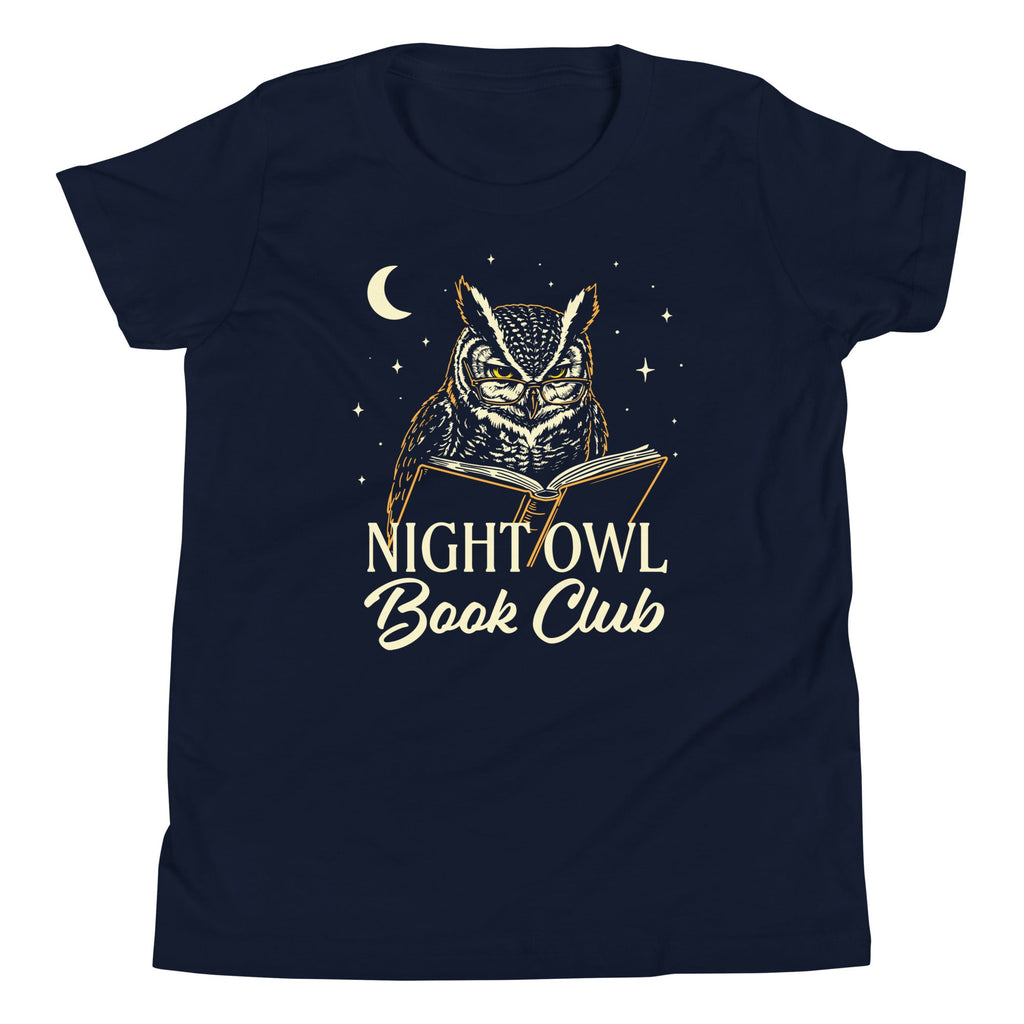 Night Owl Book Club Kid's Youth Tee