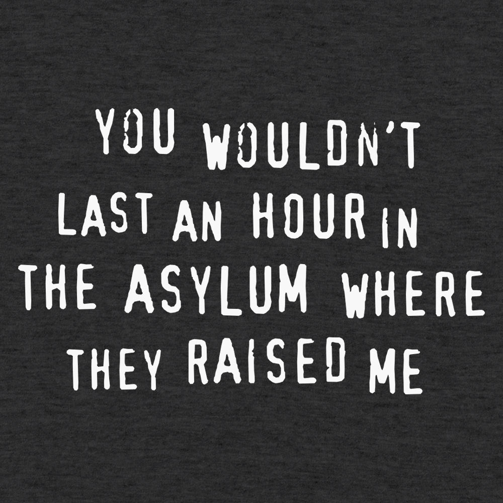 You Wouldn't Last an Hour in the Asylum Where They Raised Me