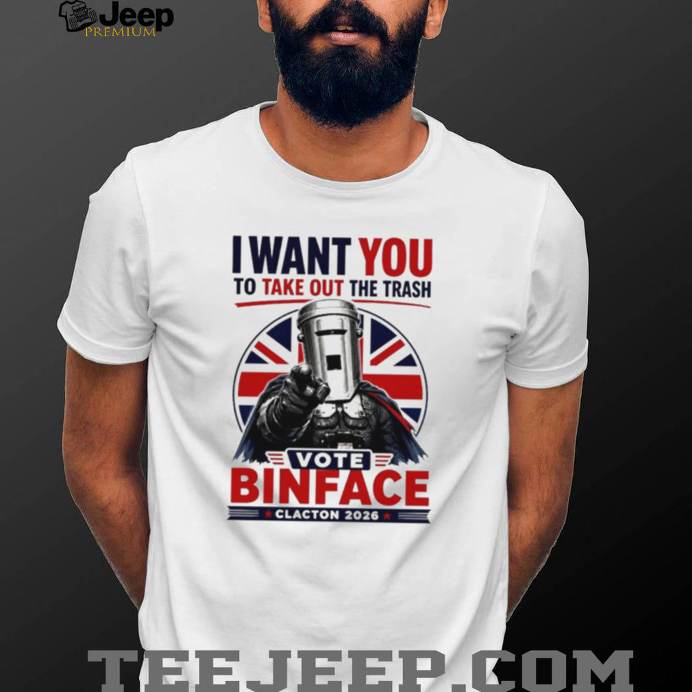 I Want You To Take Out The Trash Vote Count Binface Clacton On Sea 2026 shirt