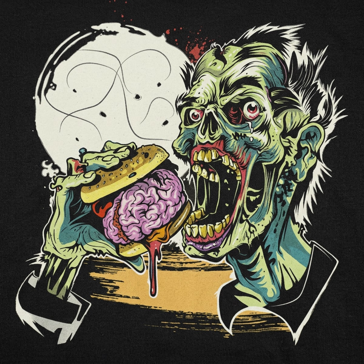 Zombie Burger Full Color